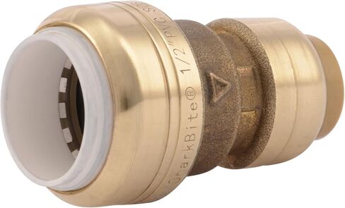 SharkBite 3/4 Inch CTS x 3/4 Inch PVC Transition Coupling, Push to Connect Brass Plumbing Fitting, PEX Pipe, Copper, CPVC, PE-RT, HDPE, UIP4016A in Saudi Arabia