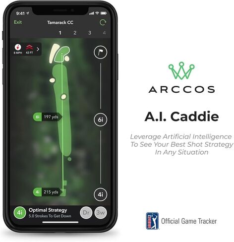 Arccos Smart Sensors (Gen3+) & Arccos Link Pro Starter Bundle - Set of 14 Golf Shot Tracker System - A.I. Powered Swing Analyzer for Every Club - Includes PlayBetter Portable Charger in Saudi Arabia
