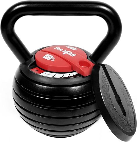 Yes4All Kettlebell Weights Cast Iron/Kettlebells Powder Coated - Strength Training, Home Gym, Full-body Exercises in Saudi Arabia