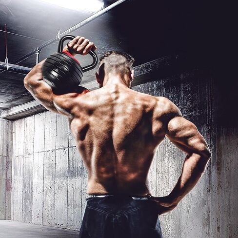 Yes4All Kettlebell Weights Cast Iron/Kettlebells Powder Coated - Strength Training, Home Gym, Full-body Exercises in Saudi Arabia