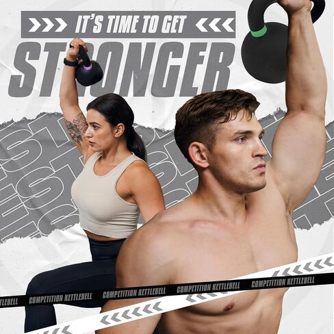 Yes4All Kettlebell Weights Cast Iron/Kettlebells Powder Coated - Strength Training, Home Gym, Full-body Exercises in Saudi Arabia