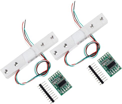 20kg Digital Load Cell Weighing Sensor + HX711 Weigh Amplifier AD Module Fit for Arduino DIY Portable Electronic Kitchen Scale Kit (Pack of 2, 20kg) in Saudi Arabia