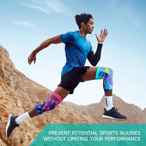 Sport Knee Brace for Women & Men - Knee Compression Sleeve for Running Knee Pain, Workout Sports Brace for Basketball in Saudi Arabia