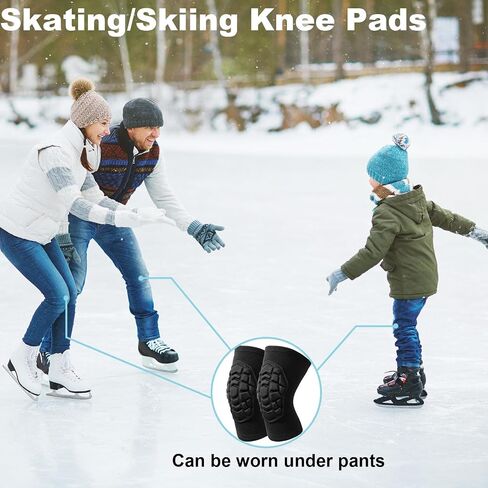 Volleyball Knee Pads for Running Cycling Rollerblading, Lightweight Youth Knee Sleeves for Skateboard Basketball Boys, Soft Knee Pad for Roller Skates Scooter Riding Biking Girls, Black S in Saudi Arabia