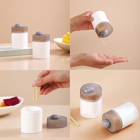 SHIDOW Bee Toothpick Box, Cartoon Toothpick Holder, Portable Toothpick Cartridge Household, Plastic Toothpick Bucket, for families, kitchens, parties, bars, cafes, hotels, restaurants (1Pcs White) in Saudi Arabia