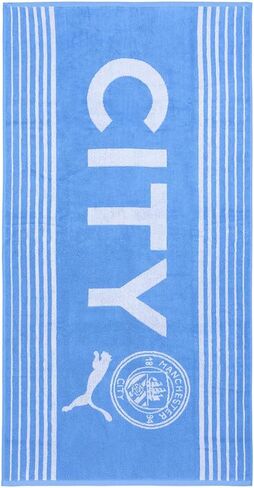 منشفة PUMA Manchester City Small Club Crest - أزرق فاتح - 39x19.5 بوصة in Saudi Arabia