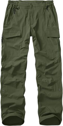 Mens Hiking Pants Convertible Lightweight Quick Dry Fishing Safari Camping Travel boy Scout Pants in Saudi Arabia