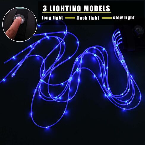 Horse LED Tail Light Bar, Riding Tail Trappings LED Horse Tail Decoration with 3 Lighting Modes and USB Rechargeable,Blue in Saudi Arabia