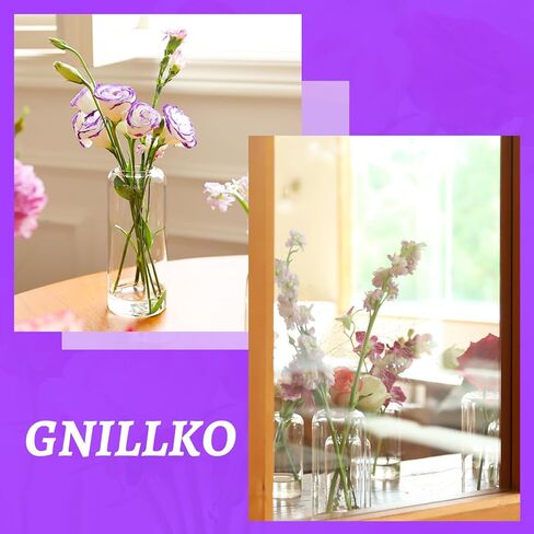 Glass Bud Vases Set of 24, Clear Flower Vase for Centerpieces, Small Vases for Flowers, Decor Centerpiece for Bathroom, Decorative Vases for House Warming in Saudi Arabia