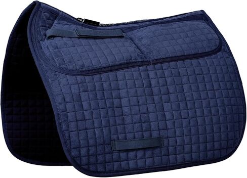Harrison Howard Diamond Quilted Dressage Saddle Pad Adjustable with 4 Pockets and Foam Inserts with Differentiated Thickness Horse Riding Pad with Added Cushioning and Comfort in Saudi Arabia