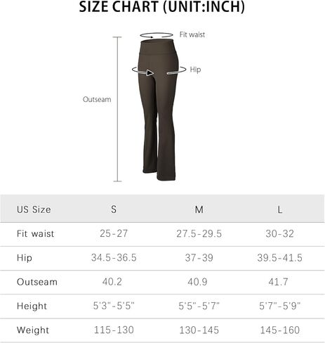 سراويل يوجا من HomyComy Bootcut للنساء ذات خصر عالٍ للتمارين الرياضية، سراويل يوجا للتحكم في البطن in Kuwait