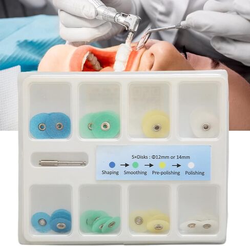 40 قطعة أقراص تلميع الأسنان أشكال مختلفة الراتنج الفم تلميع الأسنان القرص ملحق الأسنان المحمولة للاستخدام اليومي in Saudi Arabia