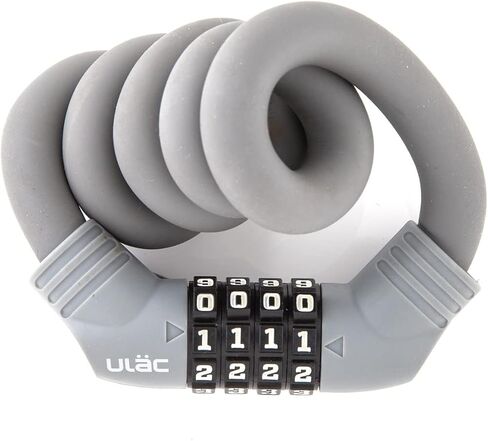 1970 Twistable Steel Memory Cable Bicycle Lock Combo, Keyless Resettable 4-Digit Combination, Ideal for Commuter Bike, Kids Bike in Saudi Arabia