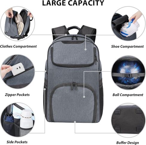 Bowling Bag,Bowling Ball Bag for Bowling Accessories,Bowling Shoes and Bowling Balls Separate Space，Silicone Handle,Large, with Padded Ball Holder,Gifts for Bowling Lovers in Saudi Arabia