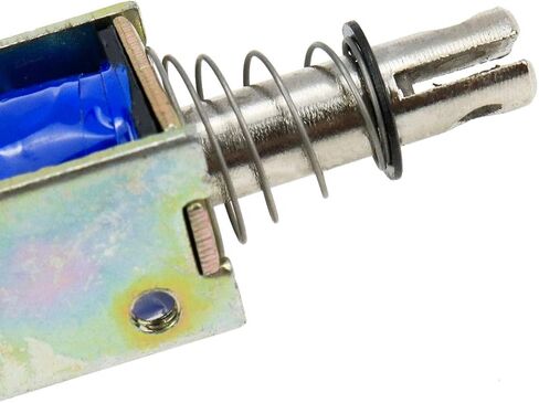 تيار مستمر 12 فولت الملف اللولبي المغناطيسي 5N دفع سحب فتح الإطار الملف اللولبي الكهرومغناطيسي ، المحرك الحركة الخطية 6 مللي متر السكتة الدماغية دفع سحب نوع JF-0730B in Kuwait