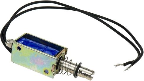 تيار مستمر 12 فولت الملف اللولبي المغناطيسي 5N دفع سحب فتح الإطار الملف اللولبي الكهرومغناطيسي ، المحرك الحركة الخطية 6 مللي متر السكتة الدماغية دفع سحب نوع JF-0730B in Kuwait