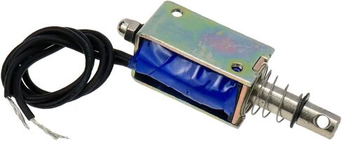 تيار مستمر 12 فولت الملف اللولبي المغناطيسي 5N دفع سحب فتح الإطار الملف اللولبي الكهرومغناطيسي ، المحرك الحركة الخطية 6 مللي متر السكتة الدماغية دفع سحب نوع JF-0730B in Kuwait