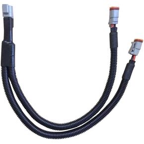 2-Piece Connect Cable for Dual Lighting Setup - Power 2 Lights with One Switch, 31" Length