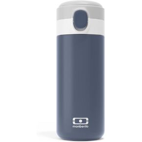 monbento - Insulated Water Bottle MB Pop graphic Birds - 11 floz/360ml Leakproof Metal Water Bottle - Keeps Drinks Hot/Cold - Stainless Steel Bottle for Kids & Adult - Sports Cap - BPA Free - Birds