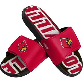 FOCO Louisville Cardinals NCAA Mens Gradient Wordmark Gel Slide - S