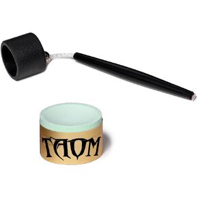Taom Soft Billiard Pool Cue Premium Chalk Green - with Chalk Holder