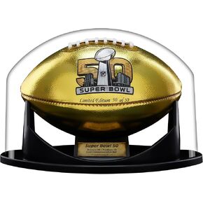 Football Case for Signed Football, Football Case Display Case for Football, Football Shadow Box Display Case, Full Size Football Display Case, Football Showcase, Football Clear Display Case