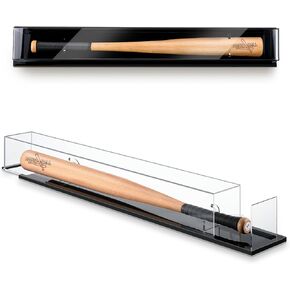 Baseball Bat Display Case Wall Mounted Tabletop 38.25" x 5.5" x 5" Bat Display Case W/98% UV Protection Baseball Bat Holder for Sport Collector Memorabilia Birthday Gift