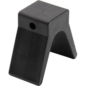 V-Shape Boat Trailer Bow Stop, 2" Width 4" V-Span Rubber Bow y Block, V-Style Trailer Roller Rubber Stoppers for Boats, 1/2 inch Mounting Holes (Non Marking Polyurethane)