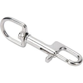 Alomejor Single Ended Snap Clips Stainless Steel Single Swivel Eye Snap Hook Buckle Suit for Diving Clip Equipment(100mm)