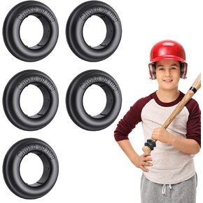 [5 Packs] Baseball Bat Grip Choke Up Rings for Youth Baseball Softball Teeball Tball Bat Choke Up Ring Bat Knob Baseball Bat Accessories - Pink