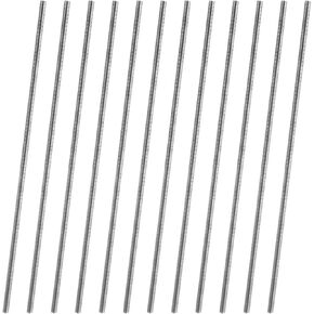 12Pcs M6 x 250mm 304 Stainless Steel Fully Threaded Rods, Threaded Rod Bars Studs, M6-1 Thread Pitch, Fits for Anchor Bolts, Clamps, Hangers, U-Bolts in Saudi Arabia