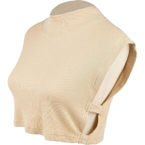 Eyibenlialn Apricot Fake Turtle Neck Detachable Collar Base Layer Top Comfortable Dickey Collar for Daily Wear and Outdoor Sports for Girl & Women