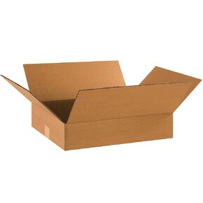 SHIP NOW SUPPLY 18 x 14 x 4 Corrugated Cardboard Boxes, Flat 18"L x 14"W x 4"H, Pack of 25 | Shipping, Packaging, Moving, Storage Box for Home or Business, Strong Wholesale Bulk Boxes