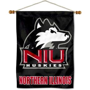 Northern Illinois Huskies Banner with Hanging Pole