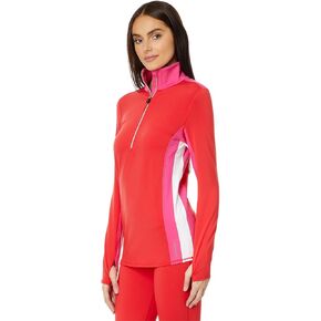 Hot Chillys Women Colorblock Zip-T Midweight Body Fit Base Layer