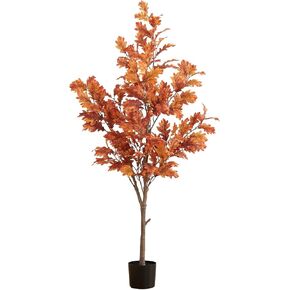 Nearly Natural 5ft. Autumn Oak Artificial Fall Tree