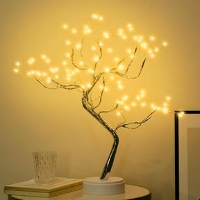 20" 108 LED Tabletop Bonsai Tree Light Tree Lamp for Bedroom
