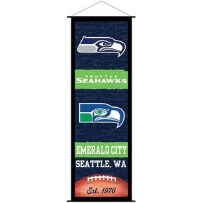 Seattle Seahawks Banner and Scroll Sign