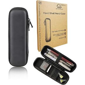 Slim Pencil Case for Adults, Travellers, Insulin Travel, Small Pencil Case Hard Shell, Simple Thin Waterproof Pen Case Organizer Box for Stylus Touch Pen, Art Pen Pencil, Headphones