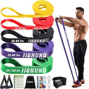 Resistance Bands, 5 Pcs Pull Up Assistance Bands Pull Up Bands Exercise Bands for Men Women, Workout Bands for Working Out, Muscle Strength Training, Body Stretching