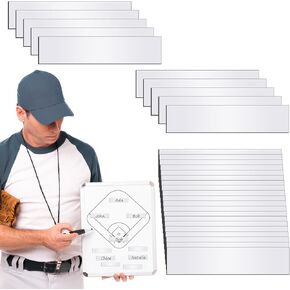 Quixleen 30 Pcs Magnetic Strips for Lineup Board 0.5 x 2.35 Inch Baseball Lineup Magnets Repeatable Magnetic Name Lineup Board Tabs Magnetic Strips for White Board Calendar and Lineup Board