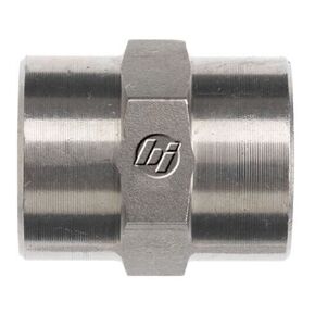 Brennan 5000-06-06 Steel Pipe Fitting, Straight, 3/8-18 NPTF Female