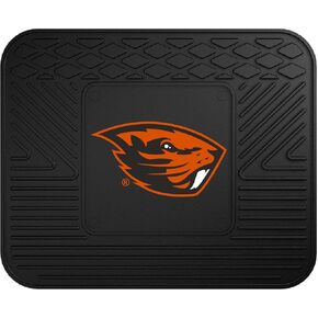 FANMATS - 9952 NCAA Oregon State University Beavers 2-pc Vinyl Heavy Duty Car Mat , Black, 18"x27"