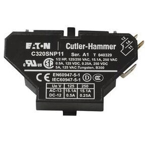 Cutler Hammer C320SNP11 - 1NO 1NC Auxiliary Contact