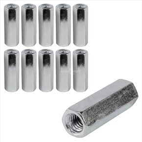 DSP-A34 Rod Coupling Nuts 1/2-Inch Diameter by 1-1/2-Inch Length, Zinc Plated, 50 Pack