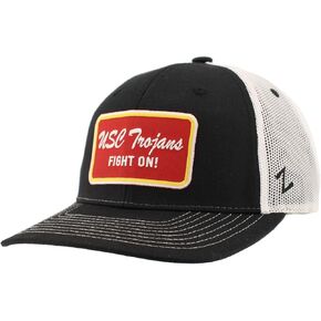 ZHATS Standard NCAA Officially Licensed Trucker Hat Dakota Patch Brick Black White, One Size