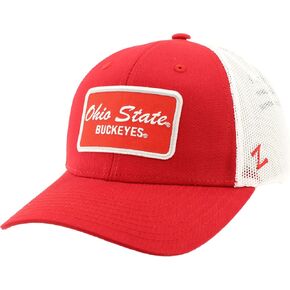 ZHATS Standard NCAA Officially Licensed Snapback Hat Big Rig Patch Team Color White Brick, One Size