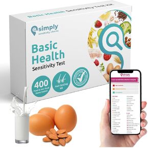 Basic Food Sensitivity Test by SSC, 400+ Items Tested | Hair Strand Food Intolerance Test Kit| Food & Drink Sensitivities, Intolerance Testing Kit for Adults