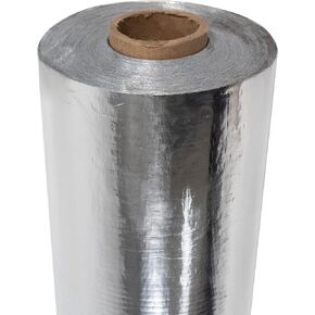 Ultra NT Solid SCIF Radiant Barrier 4' x 125' (500 Square Feet), Non-Perforated SCIF Radiant Barrier Foil for RF Blocking and RF Shielding, Foil Vapor Barrier, Reflects 97% Radiant Heat
