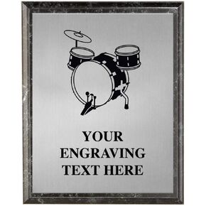 Crown Awards Drummer Plaques, Personalized Drums Trophy Plaque Award, Great Custom Engraved Drummer Music Gifts Prime